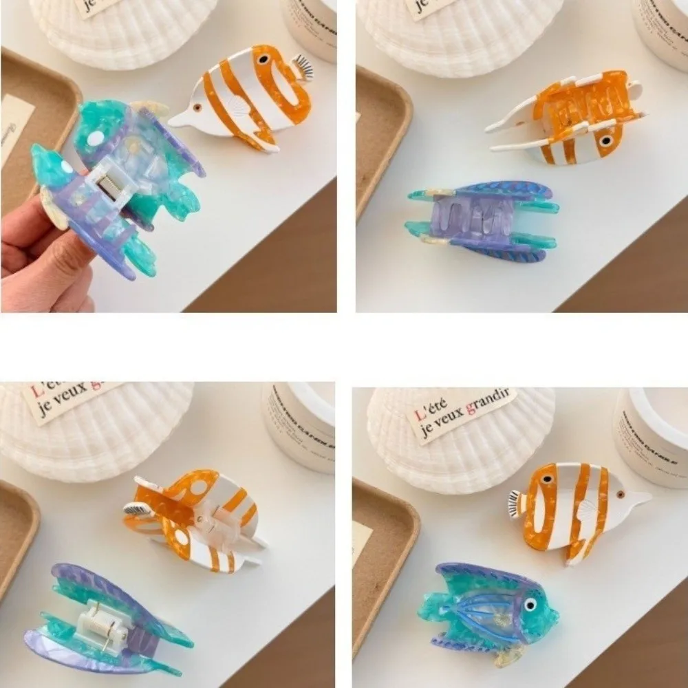 

Trendy Non Slip Hair Claw Clip Cute Style Colorful Marine Hairpin Goldfish Shape Unique Design Hair Barrettes for Women Girls