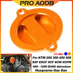 Motorcycle CNC Engine Oil Filter Cap Cover Plug For KTM SXF XCF XCW EXCF XCF-W FREERIDE For Husqvarna FC FE 250 350 450 500 530