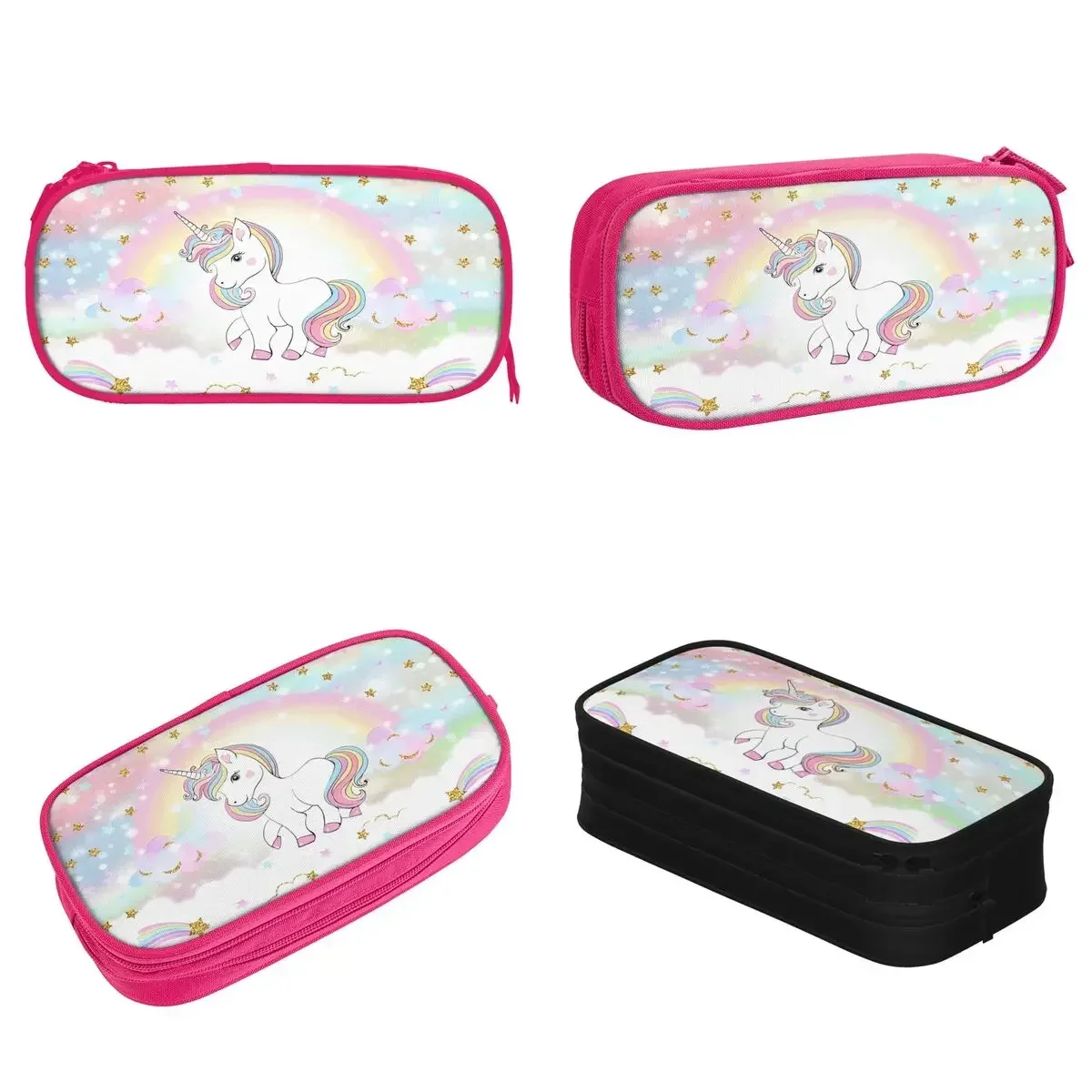

Cartoon Unicorn Pencil Case Cute Pencil Pouch Pen Holder for Girls Boys Large Storage Bags School Supplies Gift Stationery