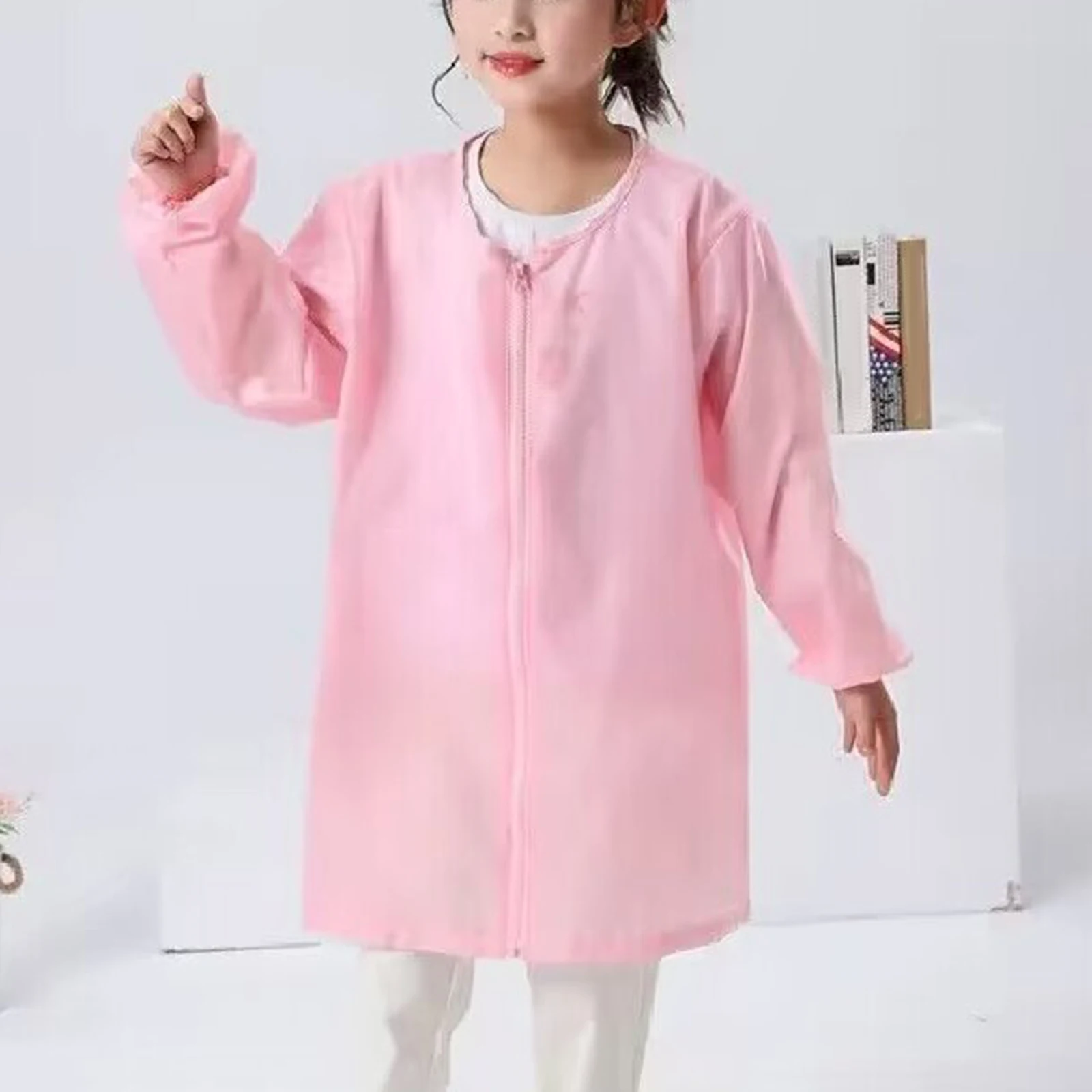 Long Sleeve Apron Drawing Painting Sand Tower Smock Kids Children Craft Art for Home Travel Outdoor DIY Writing Art Paints Tool