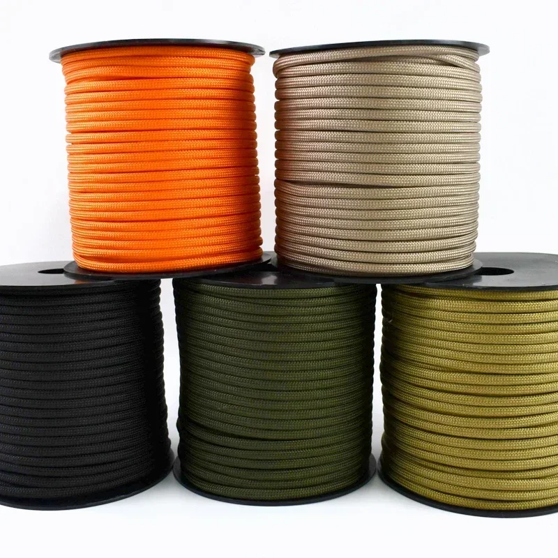 10-50Meters Meetee 4mm 550 Parachute Rope Bags Woven Cord Climbing Camping Lanyard Ropes Paracord Outdoor Tent Tie Downs Kits view 2