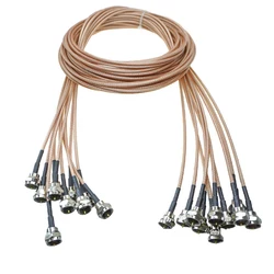 10pcs F Male to F Male Plug Coaxial Type Pigtail Jumper RG179 Cable 75 ohm Low Loss High-quality