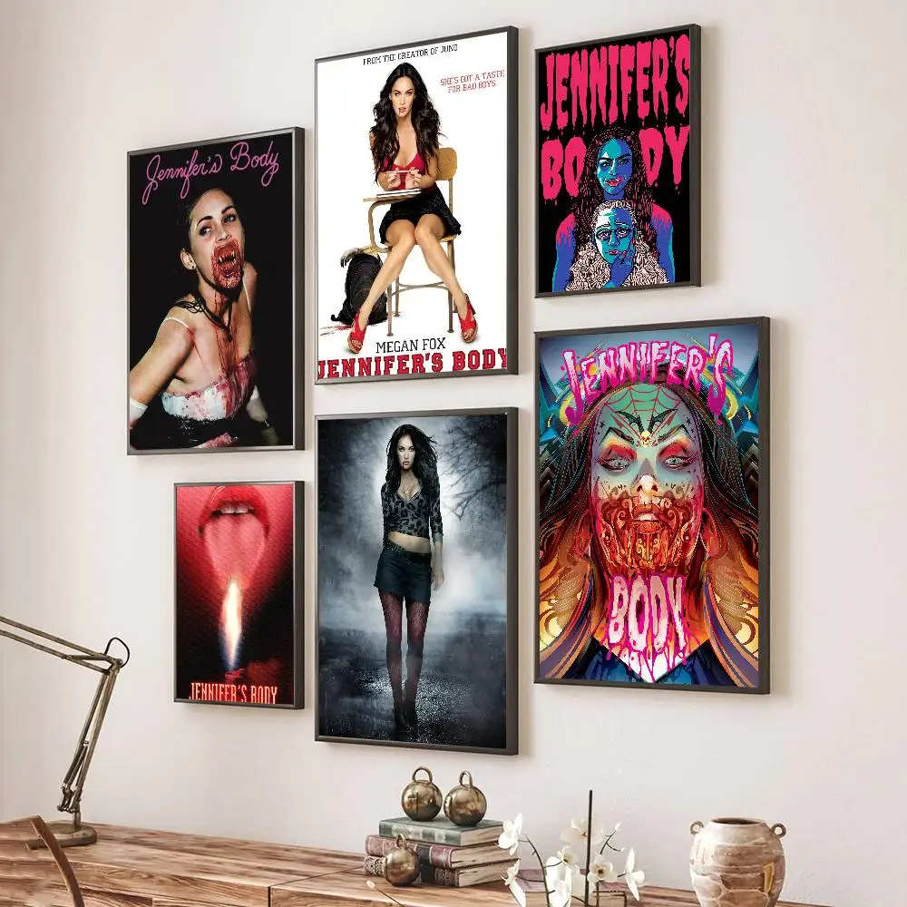 Classic Jennifer Body Movie Poster Print Canvas Pictures Home For Living Room And Bedroom Wall Modern Decor Frameless Painting