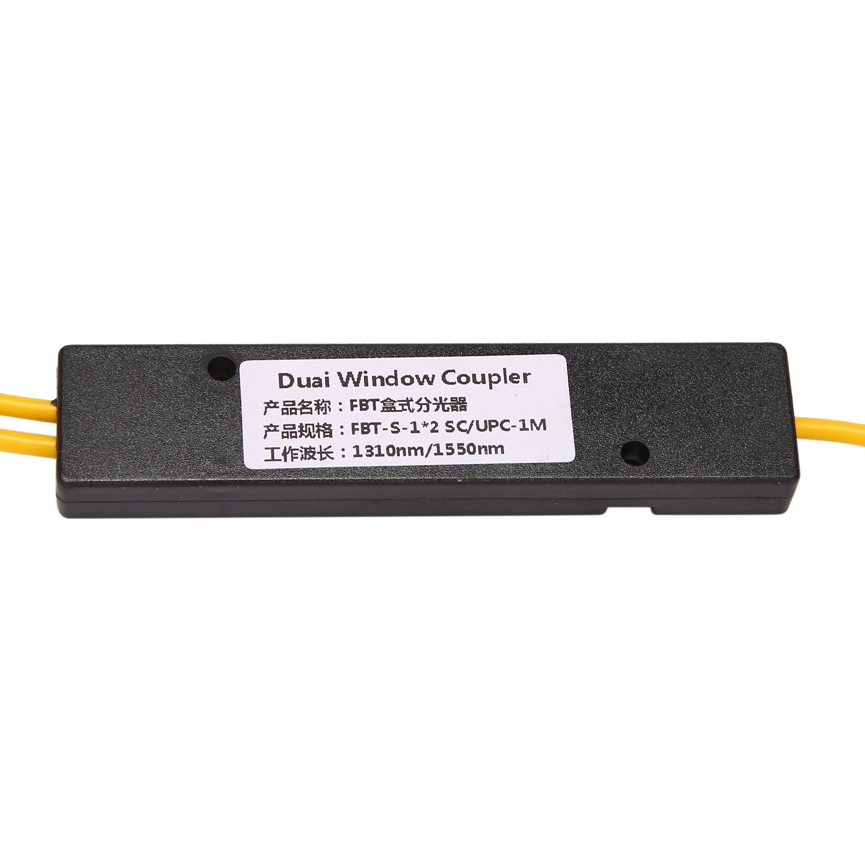 Ftth SC UPC 1X2 Plc Singlemode Fiber Optical Splitter Fbt Optical Coupler