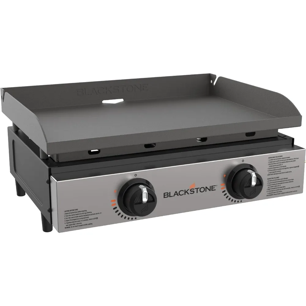 

Blackstone 1666 22” Tabletop Griddle with Stainless Steel Faceplate, Powder Coated Steel, Black