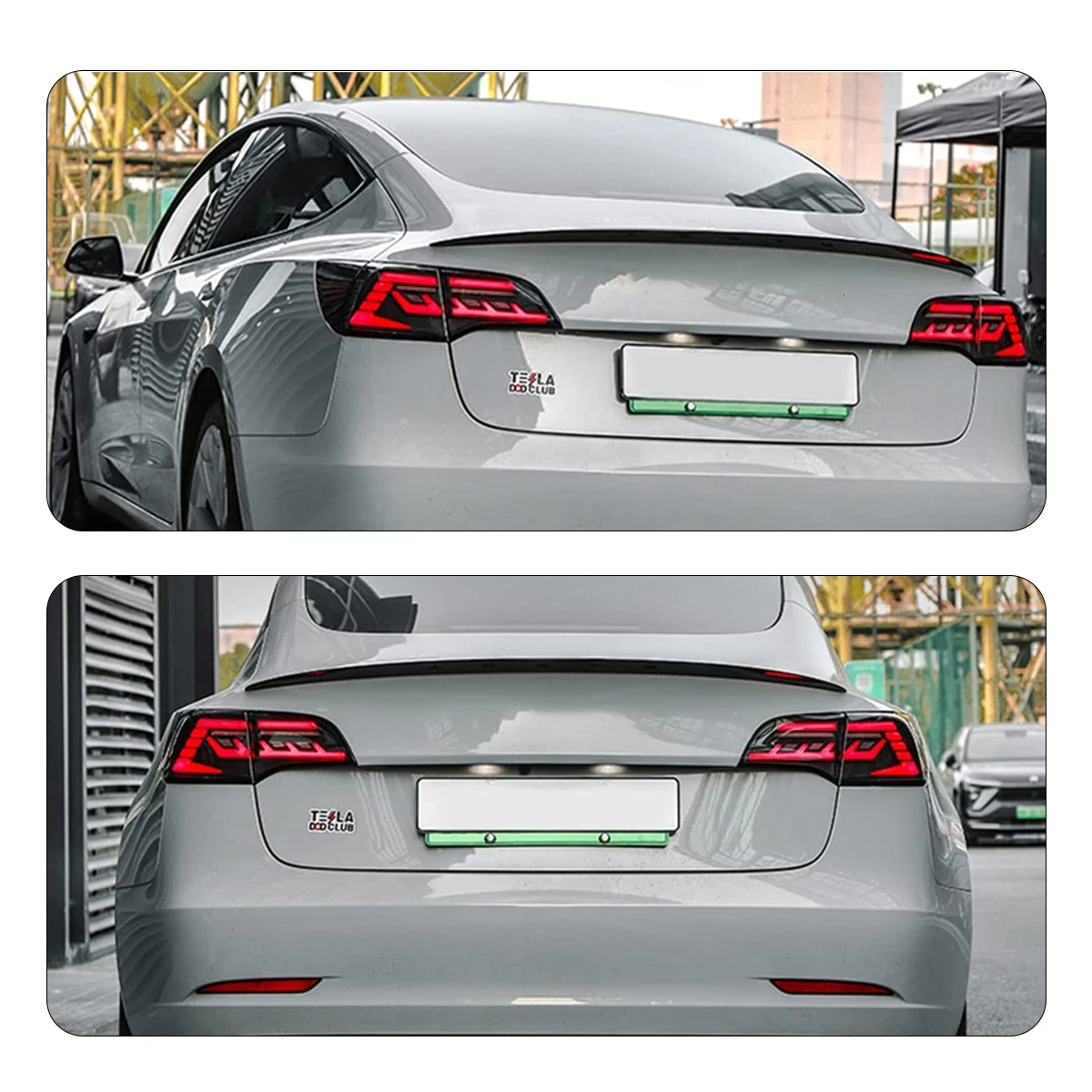 Car LED Lights Tail Lamps For Tesla Model 3 / Y 2018 2019 2020 2021 Tail Light Assembly DRL Sequential Dynamic Turn Signal