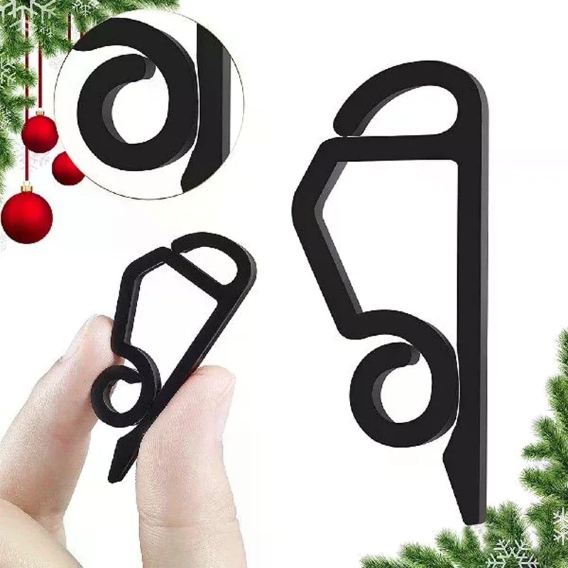 Outdoor Gutter Hooks Christmas Light Clip Hanging String Lights Clamp Cable Wire Rope Holder Weatherproof Holiday Decor Hook