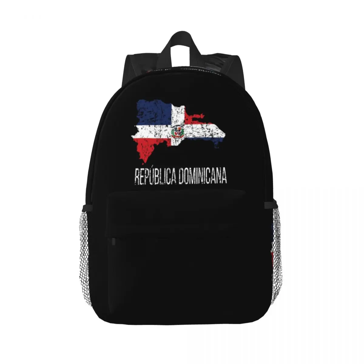 Rucksack mit Flagge der Dominikanischen Republik, Tagesrucksack mit großer Kapazität, Schulrucksack für Jungen und Mädchen, Umhängetaschen für Männer, Frauen, Kinder, Schultasche