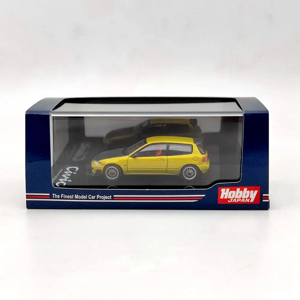 

Хобби Япония 1/64 для Civic (EG6) JDM STYLE MESH WHEEL желтый HJ641017FY литая под давлением модель игрушки коллекция автомобилей подарки