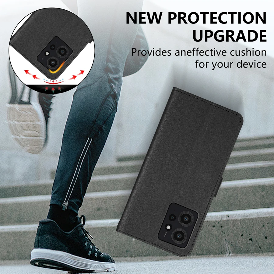 Brieftasche mit Kartenfächern im klassischen Stil, magnetisches Flip-Lederetui für Xiaomi 15T Poco C85 M7 Pro X7 Redmi Note 15 Pro+ 14S 15C 14C – Detail 9