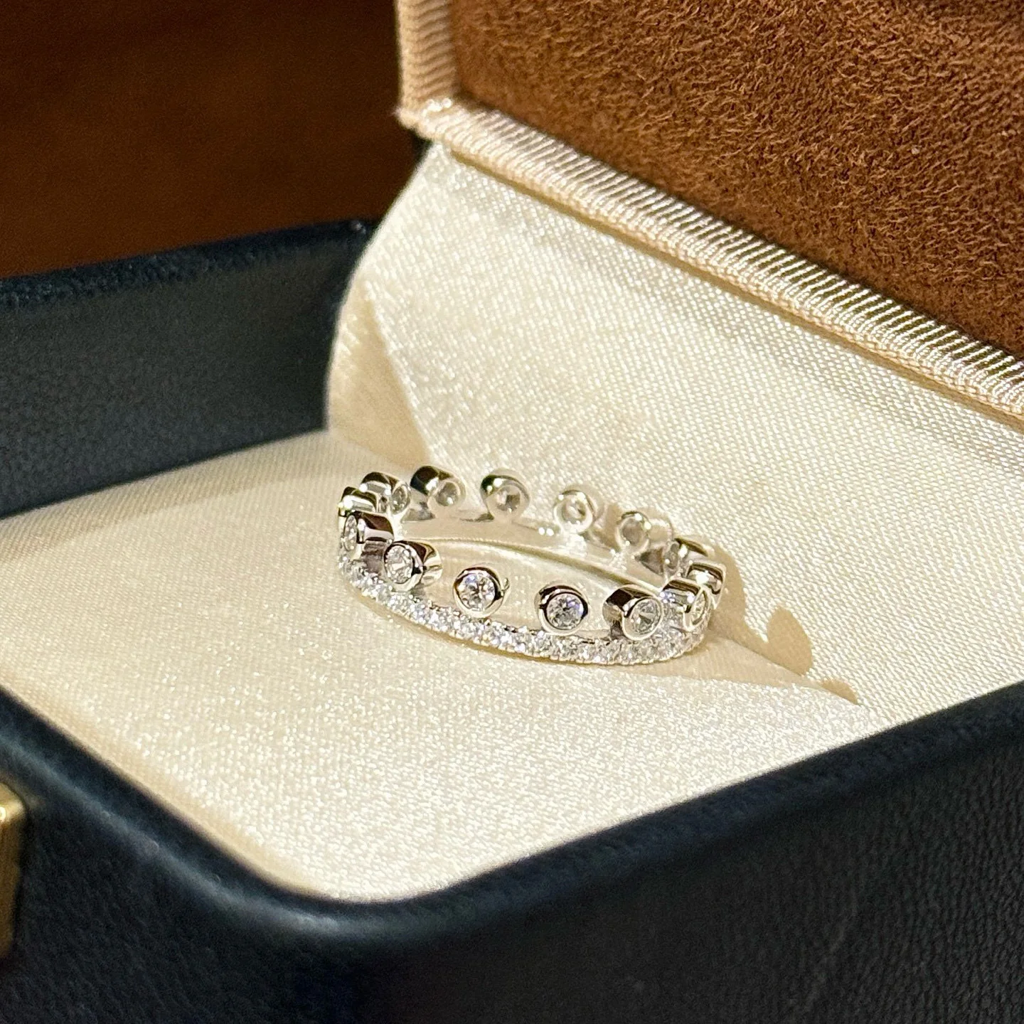 

Кольца с короной из 100% стерлингового серебра 925 пробы с цирконием ААА для женщин, ювелирные изделия