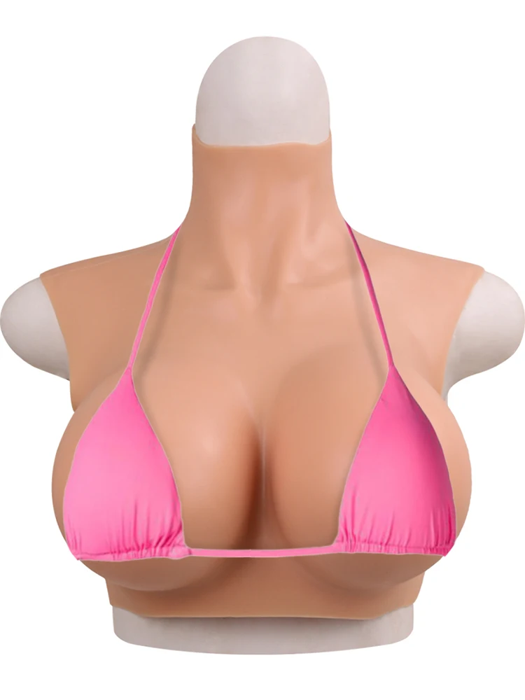 Realistic Silicone Breast Forms C/D/E/G Cup Huge Fake Boobs Transgender Drag Queen Shemale Crossdresser Beginner