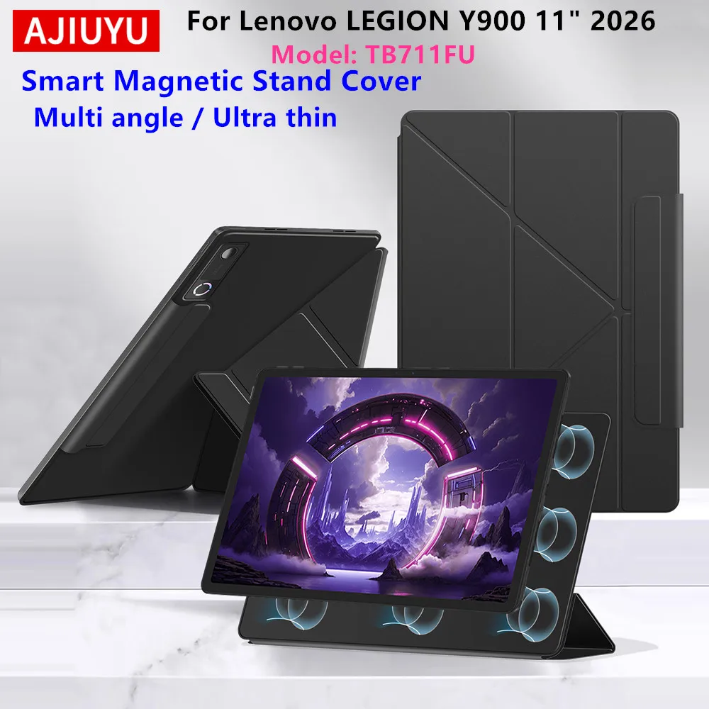 AJIUYU Magnetische Hülle für Lenovo Legion Y900 11" 2026 Smart Book Cover Funda für LEGION Y900 11" TB711FU Tablet Y-Fold Standhülle