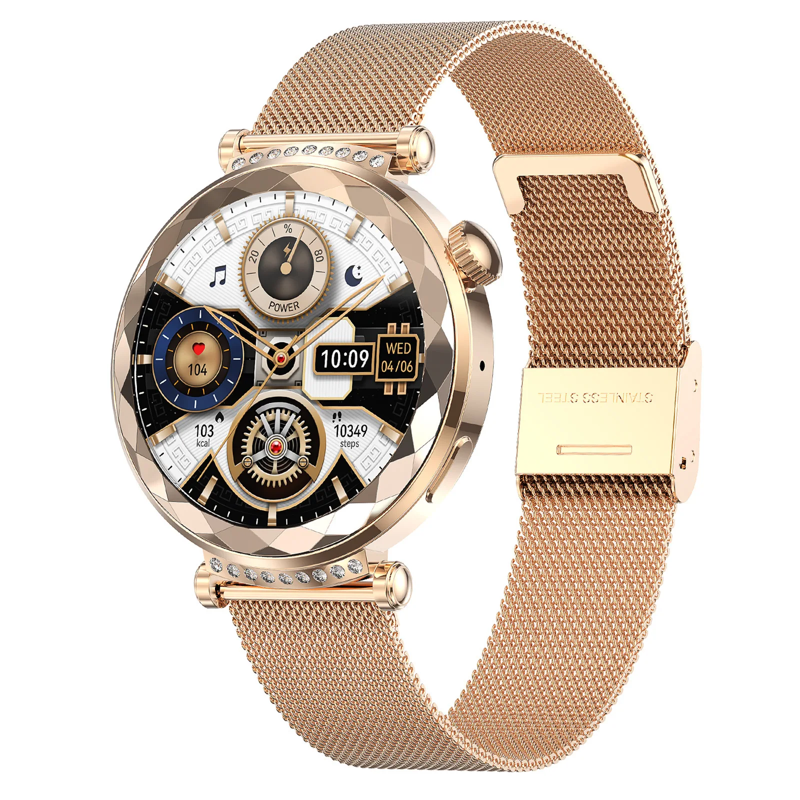 HK88 Fitness Smart Watch Bluetooth Call Heart Rate Sleep Tracker Step Counter Women's Activity Band Frame Mural