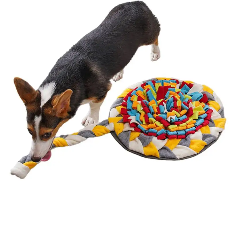 Dog Mental Stimulation Toys Candy-Shaped Dog Treat Mat Sniffing Mat Interactive Dog Enrichment Toys Foraging Mat Smell Mat With