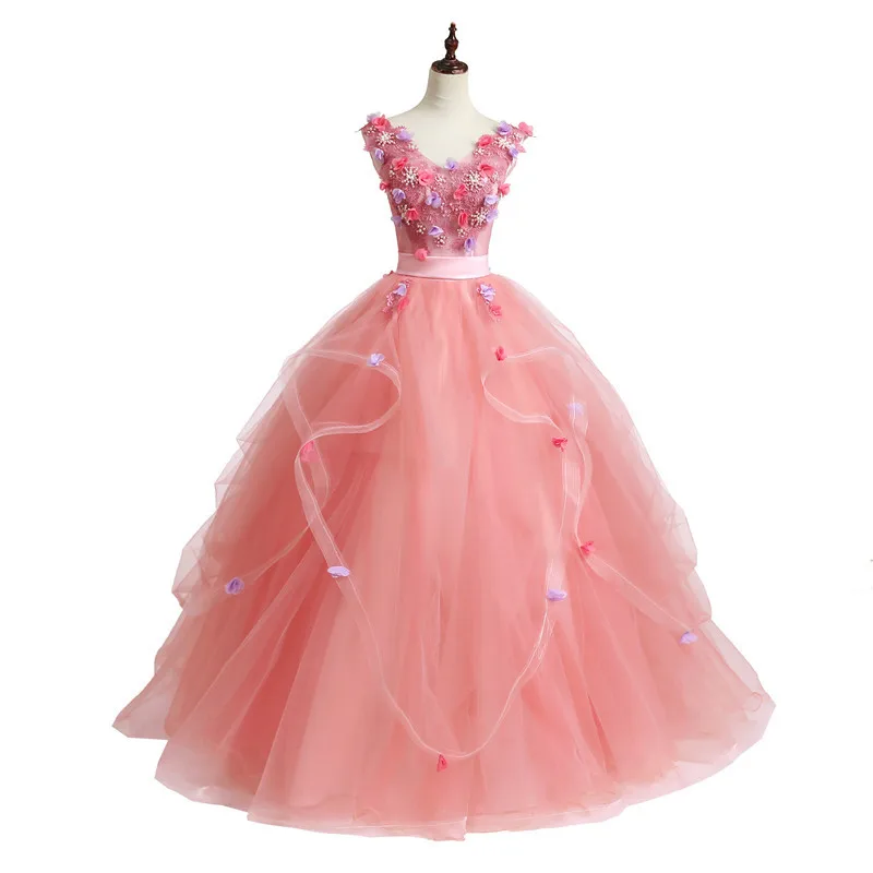 Adesivos de fio colorido feminino vestido de noite moda palco solo reunião anual anfitrião vestido de noite estilo longo grande vestido de balanço