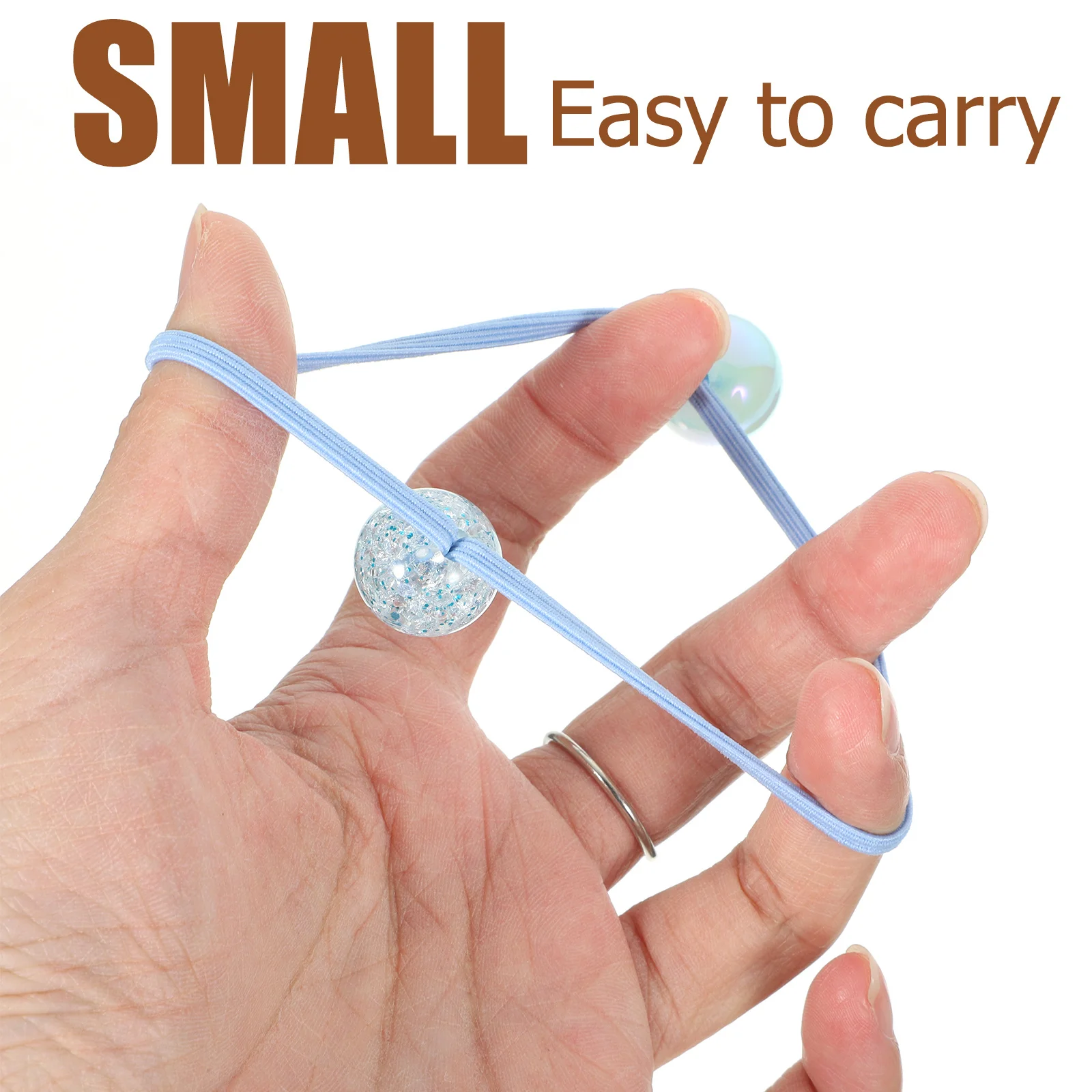 

14 шт., двойные резинки для волос для девочек, эластичные держатели для хвоста, милые декоративные аксессуары, веревка для волос с шариком для девочек