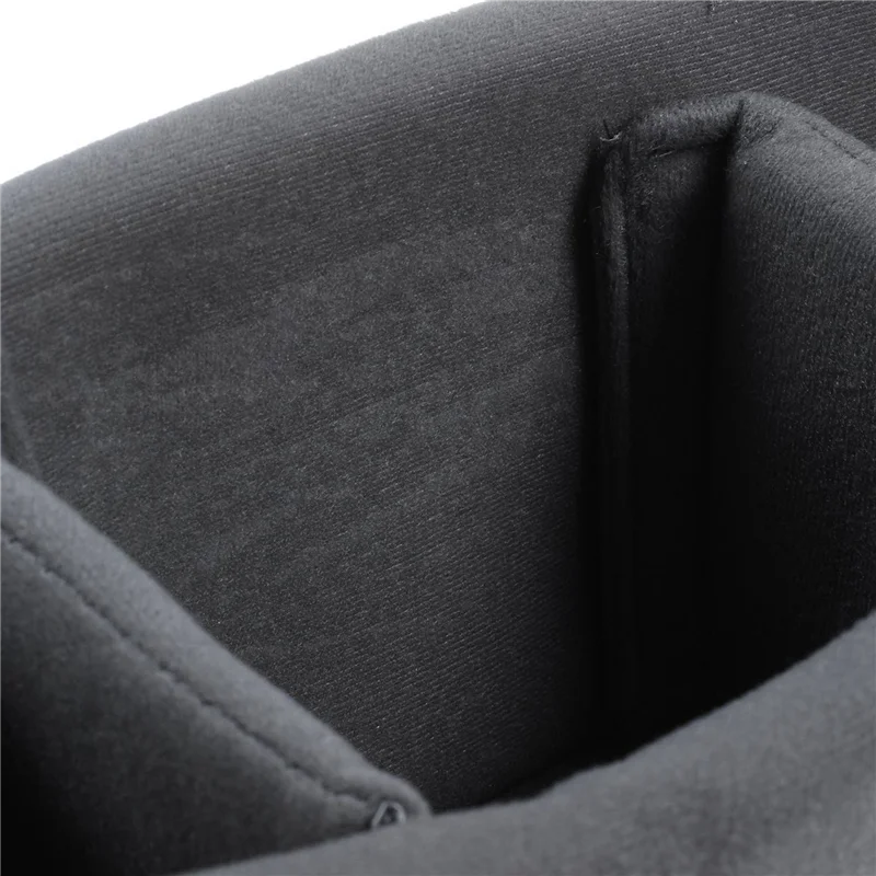 6X 耐衝撃 Dslr 一眼レフカメラインサートオーガナイザーケースパーティションディバイダー保護ケース (ブラック + グレー)