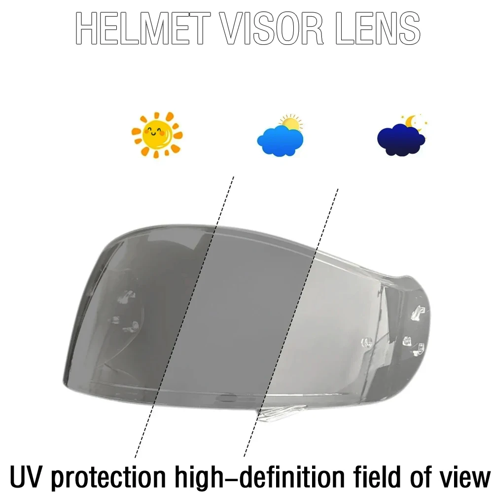 

For SHOEI Neotec II CNS3 motorcycle helmet Neotec 2 model smoke dark UV resistant PC photochromic replacement sun visor