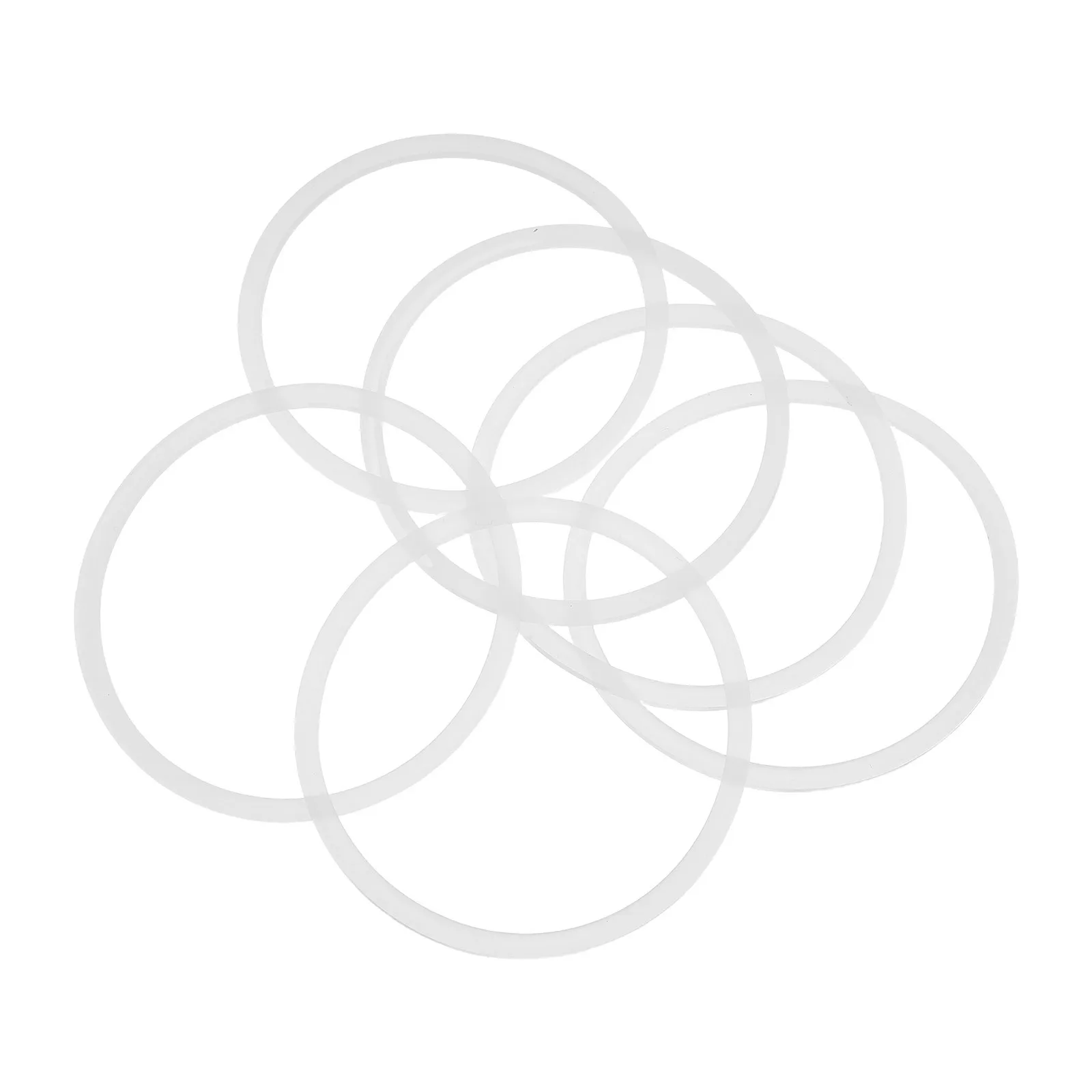 

6Pcs Multi-Size Tumbler Gasket 78Mm for 10 12 16 20 Ounce Bottles Easy Clean Elastic Silicone Seal Rings Silicone Seal Gasket