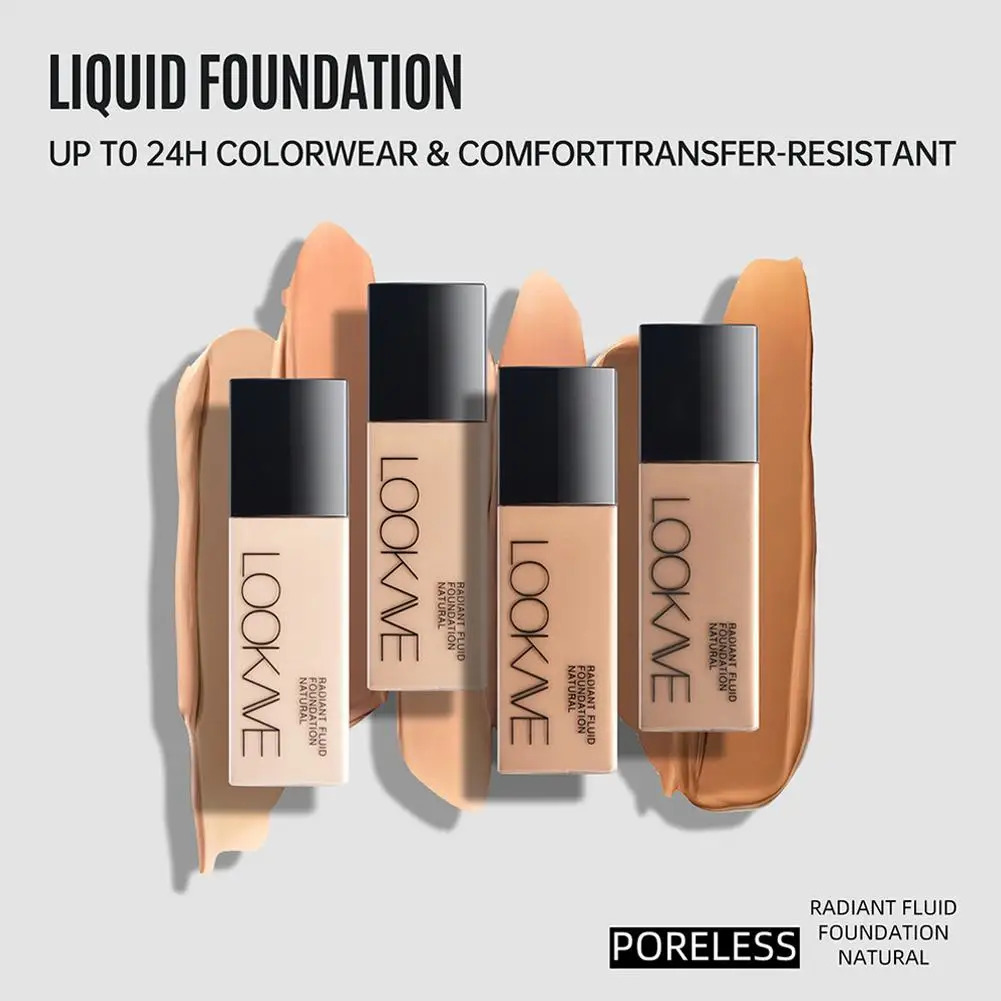 

21g Liquid Foundation Long Lasting Full Coverage Matte Eveness Cosmetics Moisturizing Concealer Cream Makeup Base Dark Beig W4H2