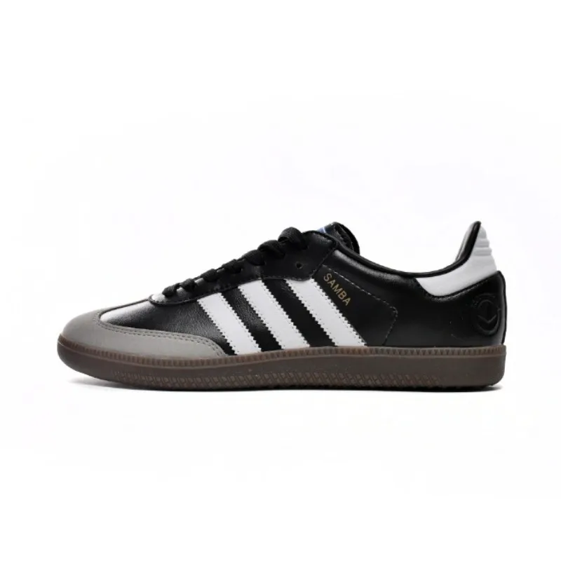 

Adidas Originals Samba Vegan Men's and Women's Skateboarding Shoes, Retro Style, Anti-slip, Leather Sneakers, Black and White