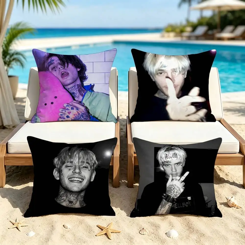 Rap Icon Lil Peep Square Pillow Case Multi Sizes For Car Home Bedroom Decor Custom Valentine Gifts