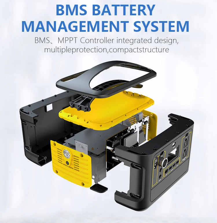 220V 600W Uninterruptible Power Generator Lifepo4 Lithium Battery Portable Power Station with 100W Solar Panel