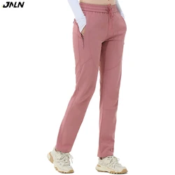 JNLN Hiking Pants Women Outdoor Sports Elasticity Waterproof Cargo Pants Camping Trekking Climbing Mountaineering Trousers