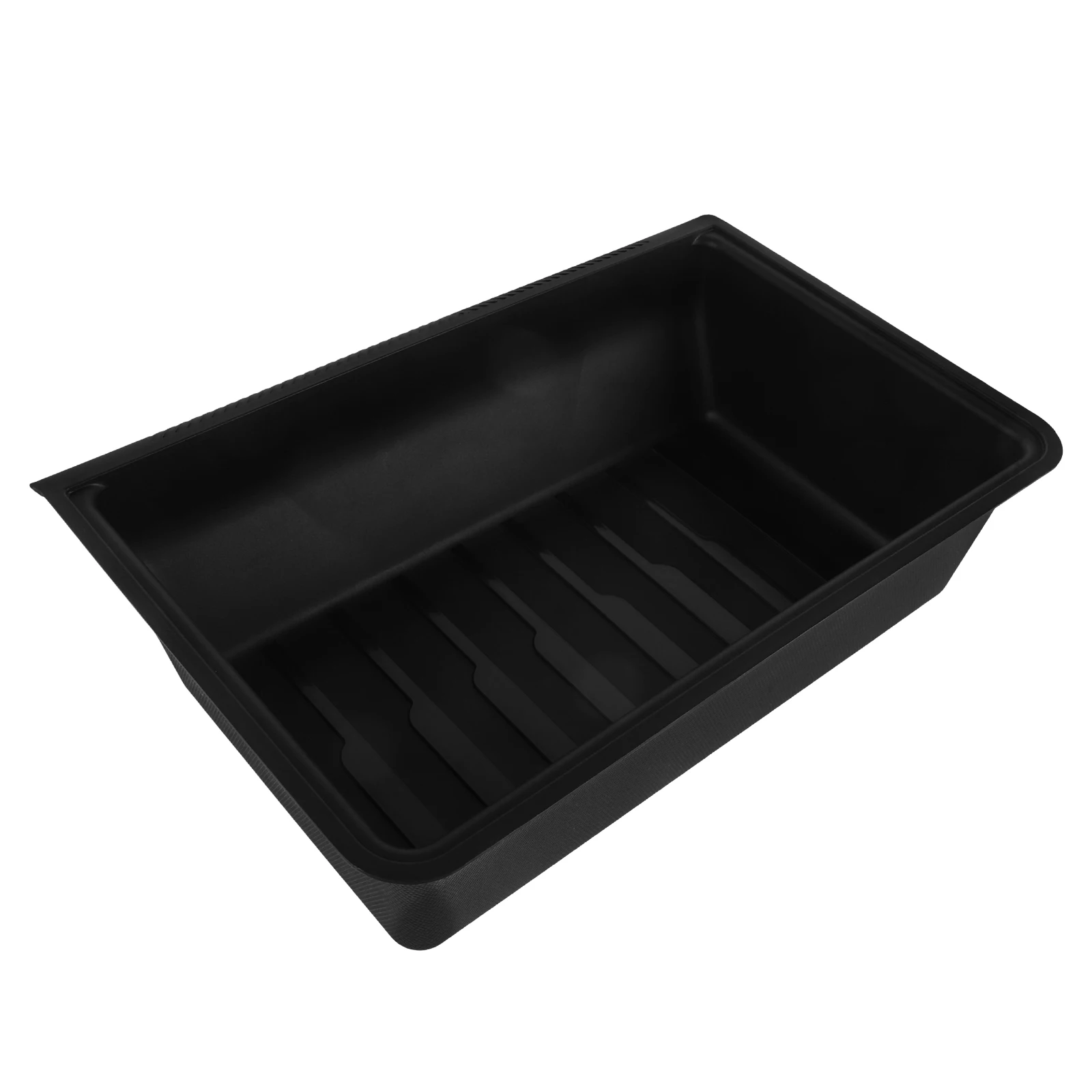 

Car Under Seat Storage Box Compatible Organizer Waterproof Durable for Rear Front Seat Storage Solution Black