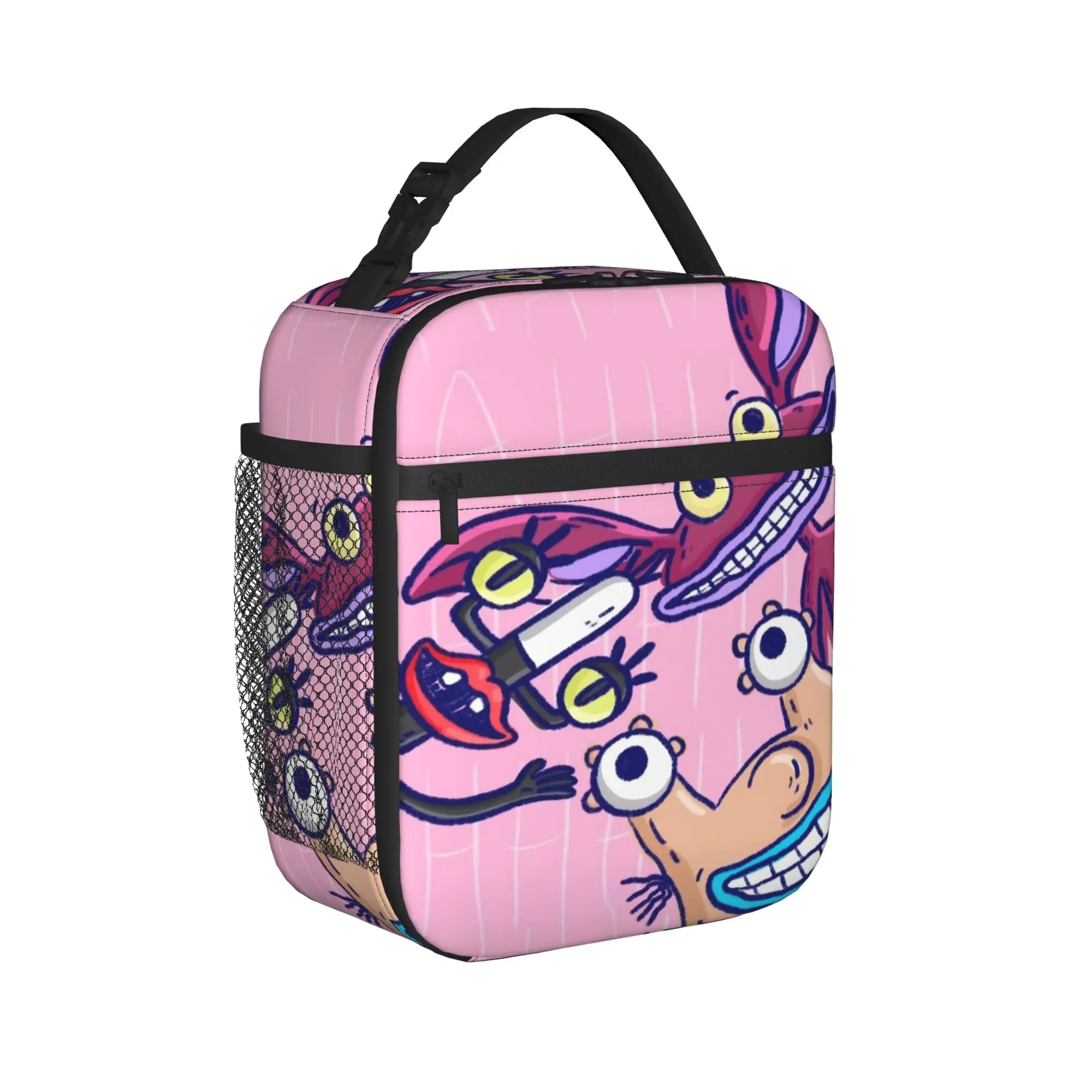 Aaahh Real M-Monsters  Insulated Lunch Bags for Men Women  Food Container Portable Thermal Cooler Lunch Box For School Office