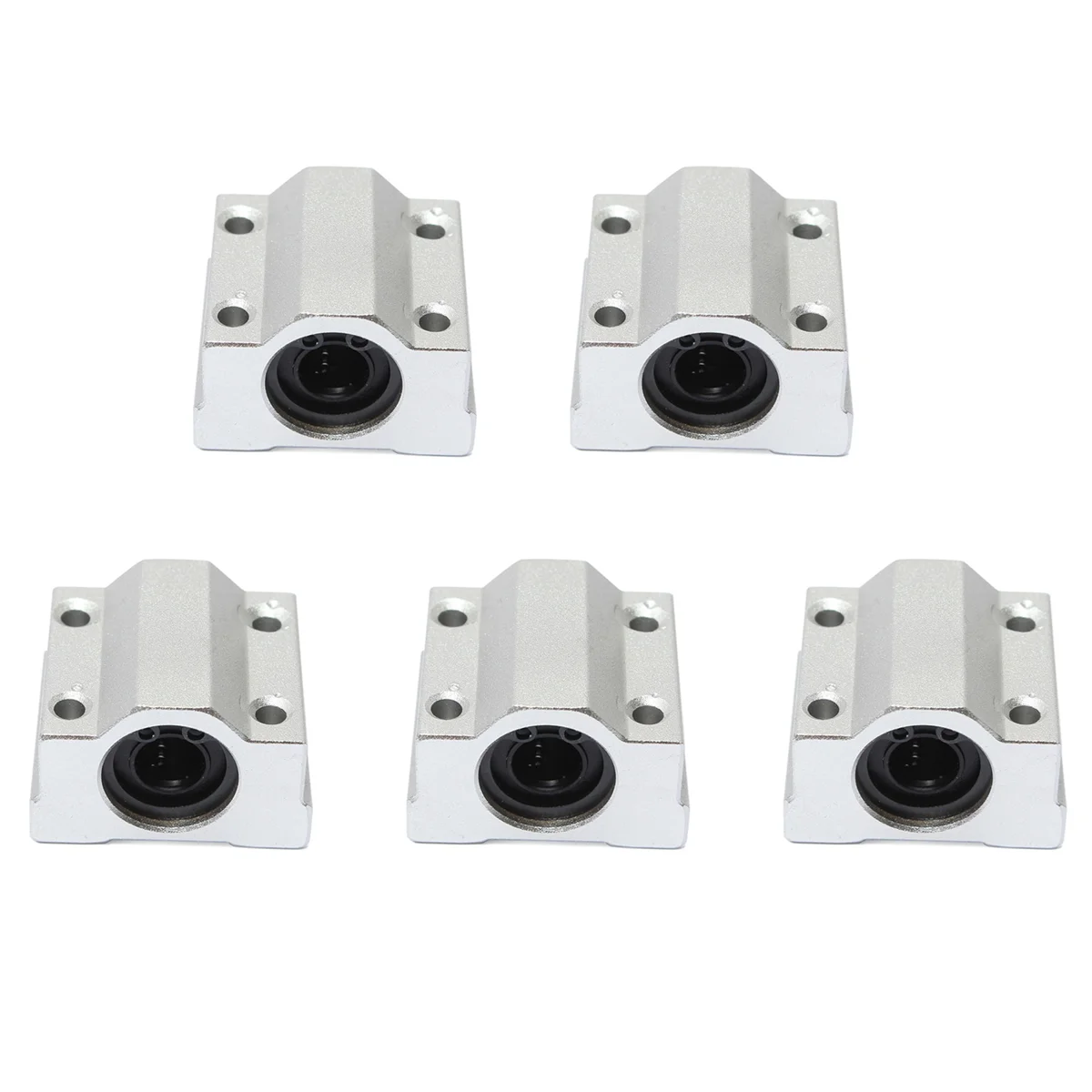 ABDJ-5X SCS10UU Bloco de bucha deslizante de rolamento de esferas de movimento linear de 10 mm prata