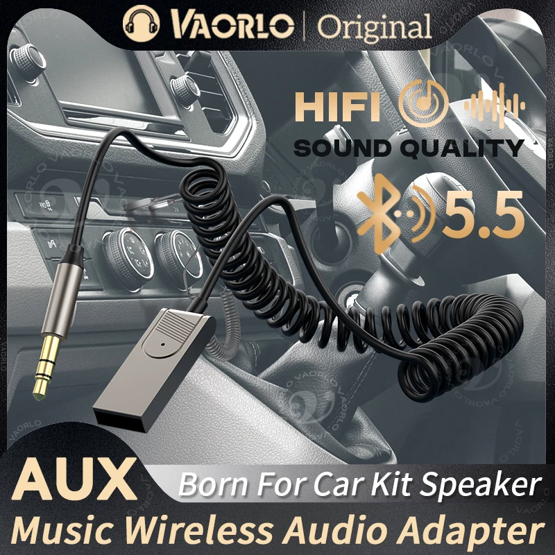

Bluetooth 5,5 аудиоприемник автомобильный AUX 3,5 мм USB беспроводной адаптер Hi-Fi стерео музыка с микрофоном громкая связь навигация для автомобильного комплекта