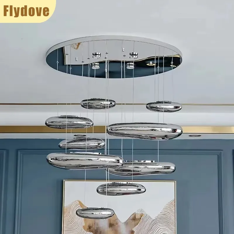 العائمة قطرة الماء غرفة المعيشة ضوء الشمال مطعم العلية فيلا الإبداعية قاعة المعرض الزجاج المنزل تزيين مُثبت ضوء #2