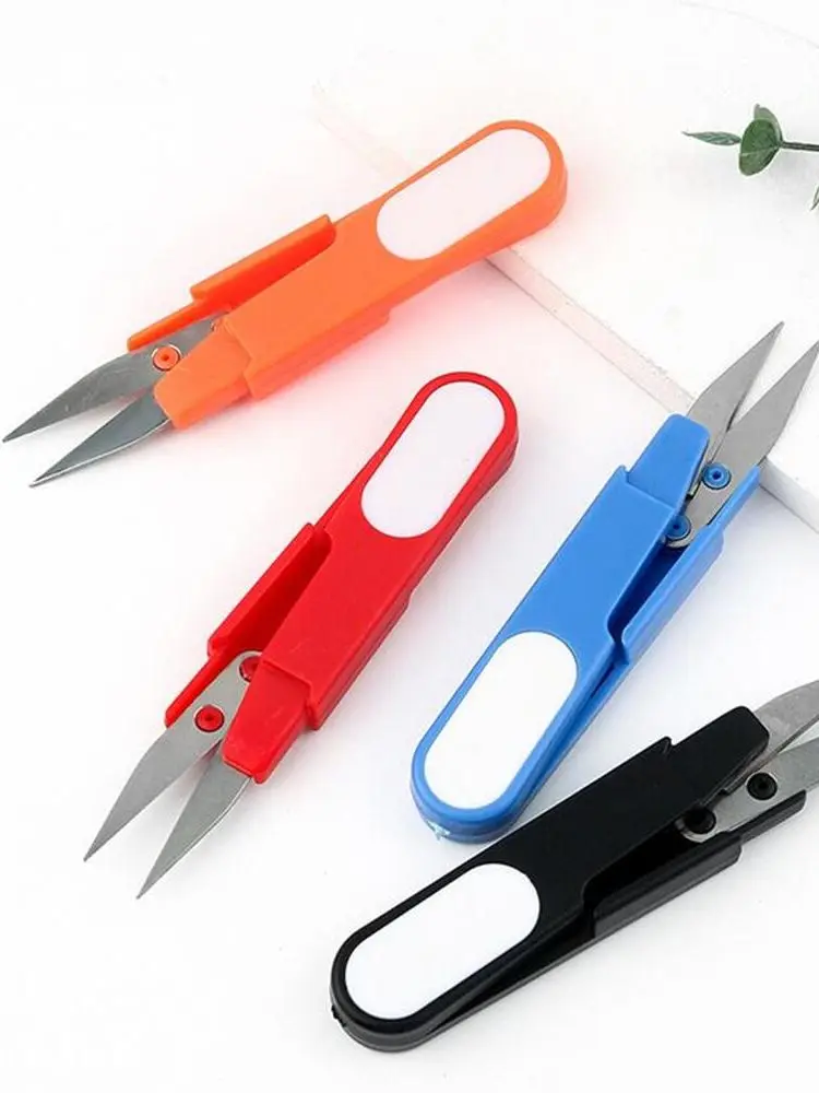 Ciseaux de pêche supérieurs en acier inoxydable, tondeuse au point de croix, coupe-fil avec couvercle, ciseaux à coudre, outils accessoires