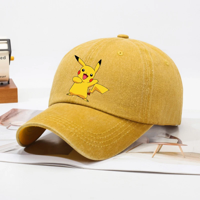 Kinderen Baseball Cap Mannen Vrouwen Anime Figuren Pokemon Zonnehoed Nieuwe Volwassen Outdoor Sport Sunbonnet Retro Hoofddeksels Gift Hot Sales