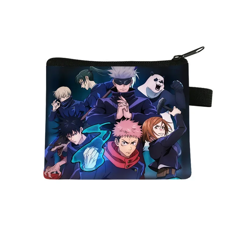 

Kawaii аниме Jujutsu Kaisen кошелек Gojo Yuji короткие кошельки кошелек высокого качества из искусственной кожи большой емкости пакет карт подарок на день рождения
