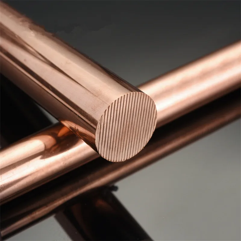 Copper Round Solid Rod Bar Copper Rod Length 100/150/200/250/300/400mm Diameter 10/12/14/15/16/18/20mm Brass Stick T2 Copper Bar