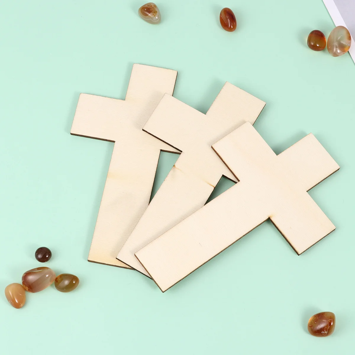 

Angoily Wooden Craft Kit Mosaic Cross Decoration Home Art Supply for Easter Communion Christmas Adults