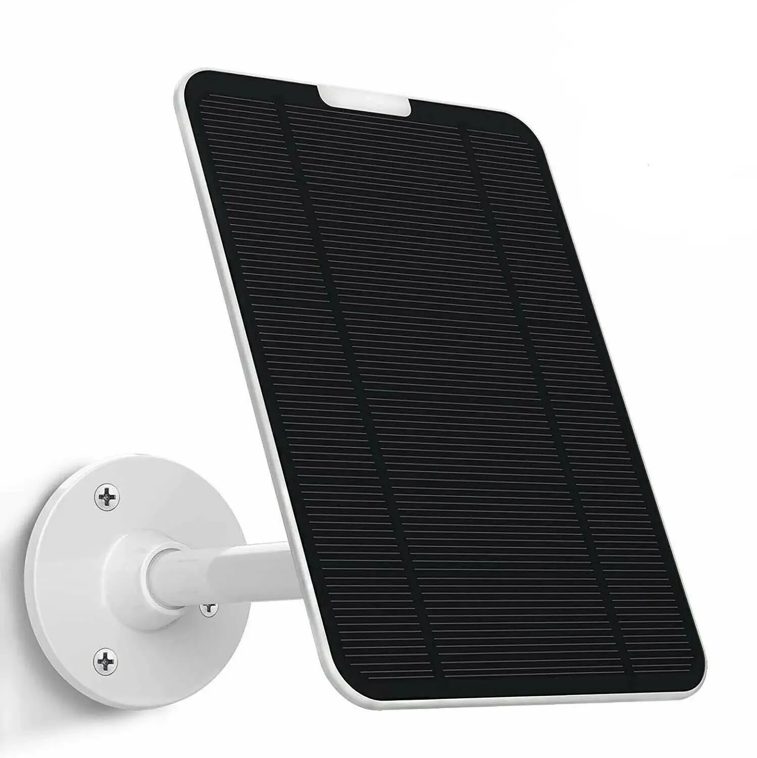 

weatherproof 4w Solar Panel for eufyCam eufy Cam 2/2C/2C Pro/E/2 Pro/SoloCam E20 E40 wall Mount 13ft Power Cable (white)