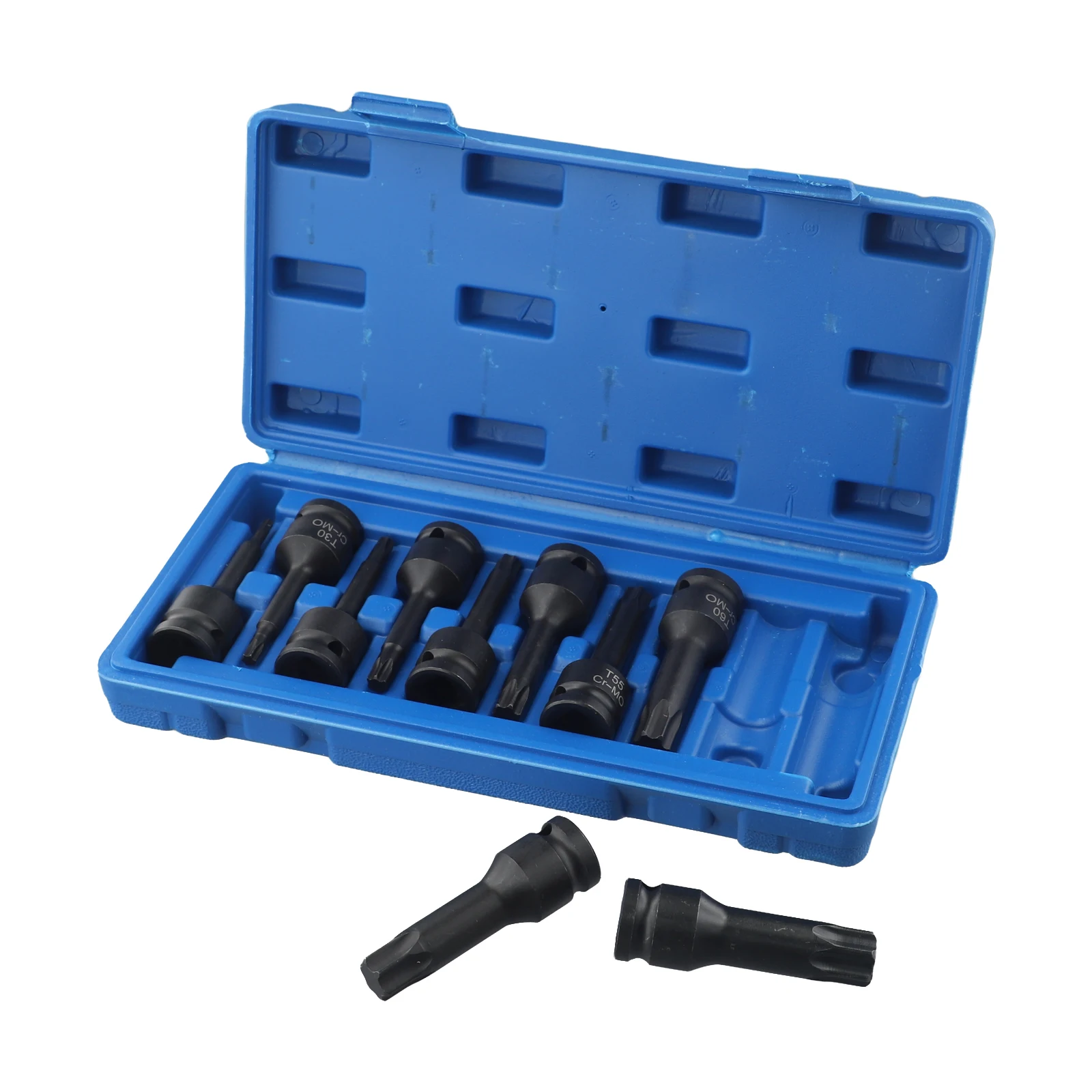 

10pcs 1/2 Inch Drive Star Bit Socket Sets T20-T80 Socket Bits Set Metal Hand Tools For 1/2 Inch Square Head Wrench