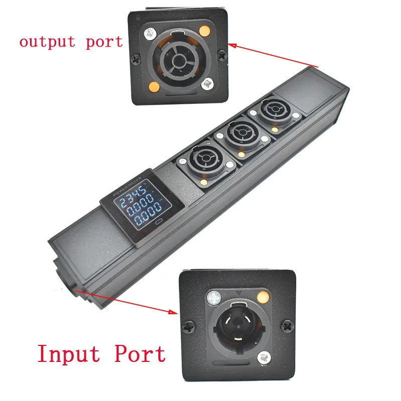 NAC3FPX NAC3MPX PDU Power strip Schuko Powerlink box audio 3P aviation Digital display ammeter socket