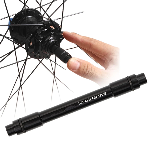 Bicycle Hub Thru Axle Adapter 15MM 12MM To 9MM QR Quick Release Hub Skewer Adapter Conversion Bicycle Thru A xle Adapter Parts