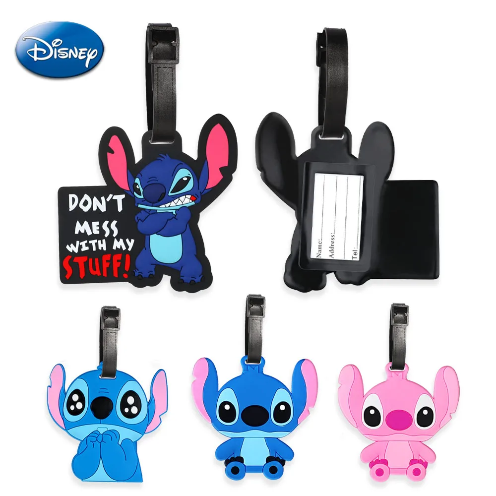 

Anime Stitch Luggage Tags Suitcase Bag Travel Tag Cartoon Figure Stitch ID Addres Holder Baggage Boarding Tag Portable Label Toy