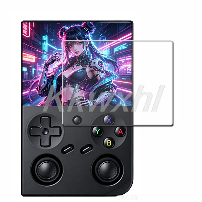 2PCS FOR ANBERNIC RG35XX Pro Handheld Game Console Tempered Glass ON RG35XX+ Plus RG35XXPlus  9H HD Screen Protector Film Cover