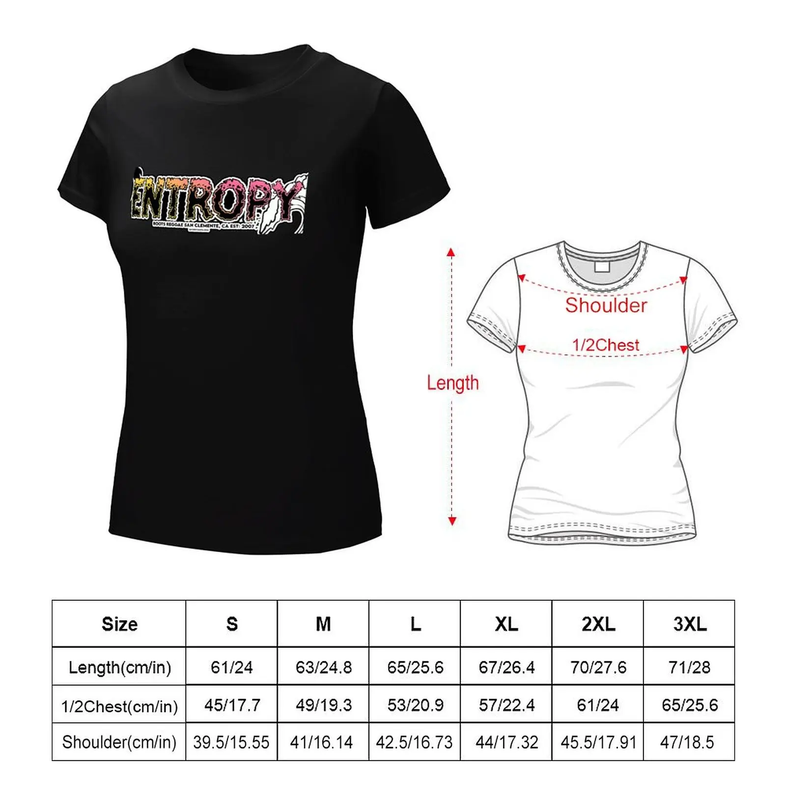 Entropy - Roots Reggae T-Shirt kawaii clothes animal print shirt for girls female cropped t shirts for Women