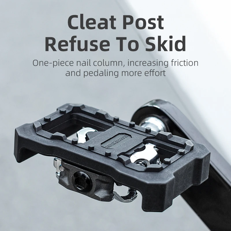 ROCKBROS SM-PD22 Flat Pedal Pedals Adapter Bike Pedals SPD Cleat For M8000 M9000 M520 M540 MTB Mountain Bicycle Pedal Part