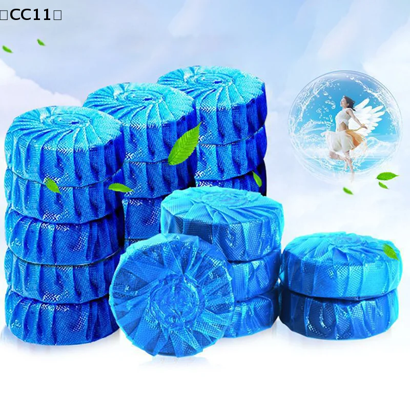 

Auto Flush Toilet Cleaner Tablets Bulk Long Lasting Bubble Freshener Discs For Bathroom Restroom WC Hygiene Maintenance〔CC11〕