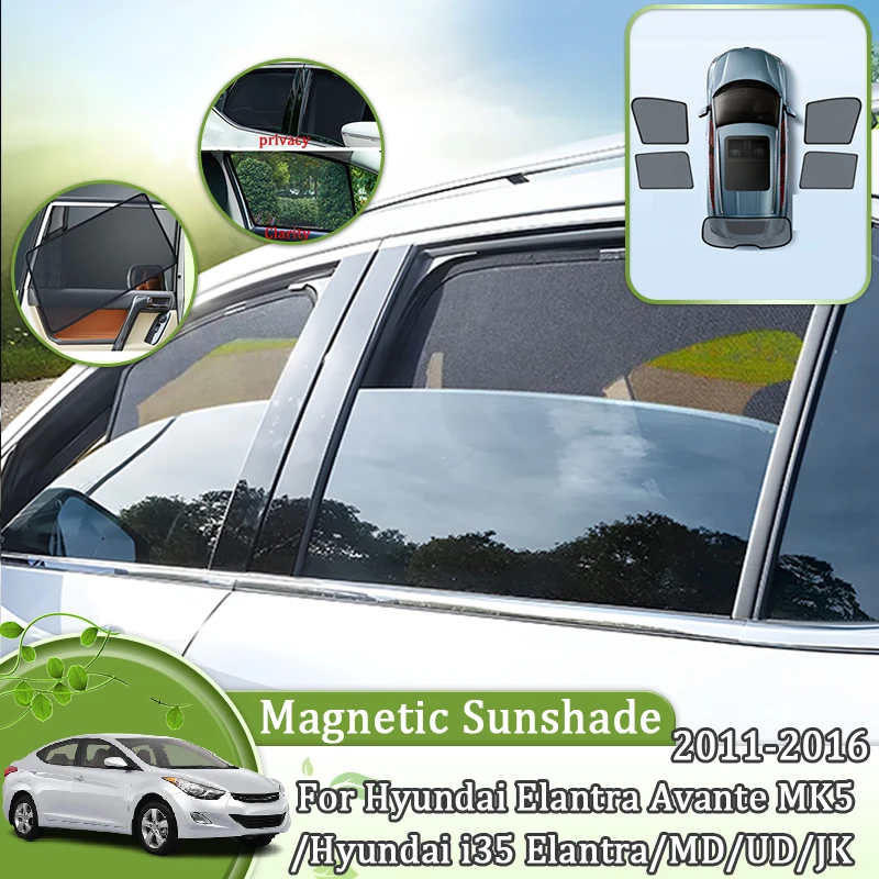 

Magnetic Car Sunshade For Hyundai Elantra Avante MK5 I35 2011-2016 2012 2013 2014 2015 Front Windshield Curtain Side Accessories