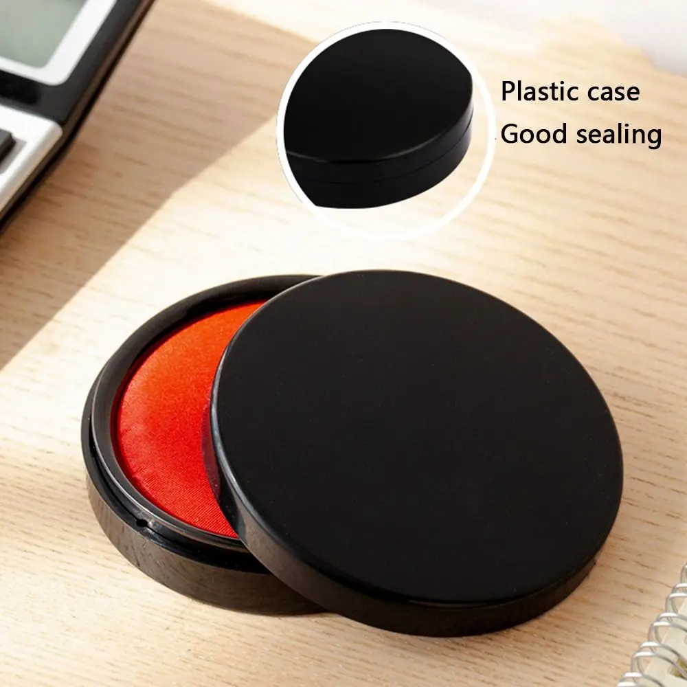 Clear Stamping Mini Fingerprint Ink Pad Waterproof Anti-Fake Thumbprint Ink Pad Quick-drying Red Color Red Stamp Pad Agreement